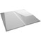 Ekena Millwork Locke EnduraWall Decorative 3D Wall Panel, White, 11 7/8"W x 11 7/8"H WP12X12LOWH - alternate 2